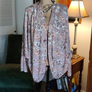 Shrug with wing sleeves